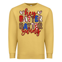 Antique Gold hey batter batter swing Premium Sweatshirt - Zillion Design Studio