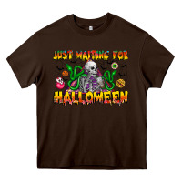 Chocolate Brown Just Mating For halloween Heavy Core Tee - CowhideDigitalArt