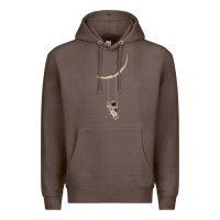 Coffee Astronaut Moon Swing Premium Hoodie - Bettercallsaul