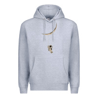 Heather Grey Astronaut Moon Swing Premium Hoodie - Bettercallsaul