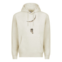 Oatmeal Heather Astronaut Moon Swing Premium Hoodie - Bettercallsaul