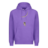 Purple Astronaut Moon Swing Premium Hoodie - Bettercallsaul