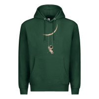 Sports Green Astronaut Moon Swing Premium Hoodie - Bettercallsaul