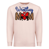 Pale Pink wrestling mom Premium Sweatshirt - Zillion Design Studio