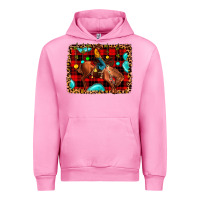 Fuchsia Pink Christmas rodeo cowboy Urban Hoodie - JahusDesignShop