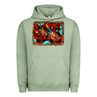 Pigment Oil Green Christmas rodeo cowboy Urban Hoodie - JahusDesignShop