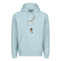 Blue Mist Astronaut Moon Swing Premium Hoodie - Bettercallsaul