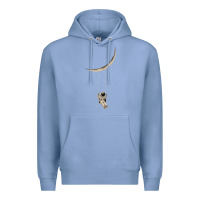Colony Blue Astronaut Moon Swing Premium Hoodie - Bettercallsaul