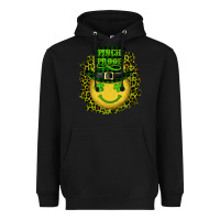 Black st. patricks day pinch proof lucky face Heavyweight Hoodie - RanaPortraitStore