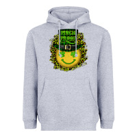Heather Grey st. patricks day pinch proof lucky face Heavyweight Hoodie - RanaPortraitStore
