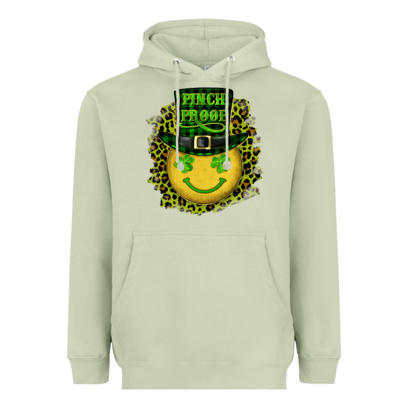 St. Patricks Day Pinch Proof Lucky Face Heavyweight Hoodie by RanaPortraitStore | Teevron