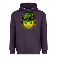 Plum st. patricks day pinch proof lucky face Heavyweight Hoodie - RanaPortraitStore