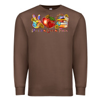Chestnut peace love teach Premium Sweatshirt - texasbilliewilder