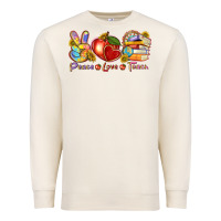 Sandshell peace love teach Premium Sweatshirt - texasbilliewilder