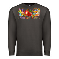 Smoke peace love teach Premium Sweatshirt - texasbilliewilder