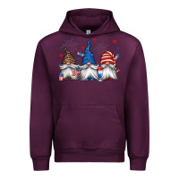 Mauve Wine 4th of july gnomes Urban Hoodie - Jasminsmagicworld