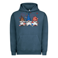 Pigment Midnight Navy 4th of july gnomes Urban Hoodie - Jasminsmagicworld
