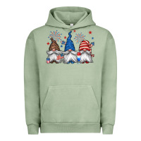 Pigment Oil Green 4th of july gnomes Urban Hoodie - Jasminsmagicworld