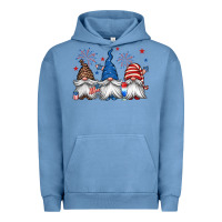 Pigment Pebble Blue 4th of july gnomes Urban Hoodie - Jasminsmagicworld