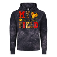 Cloud Black my heart is on that field softball Vintage Hoodie - AdoDesignShop