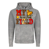 My Heart Is On That Field Softball Vintage Hoodie | Teevron