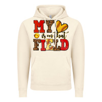 Vintage Artic my heart is on that field softball Vintage Hoodie - AdoDesignShop