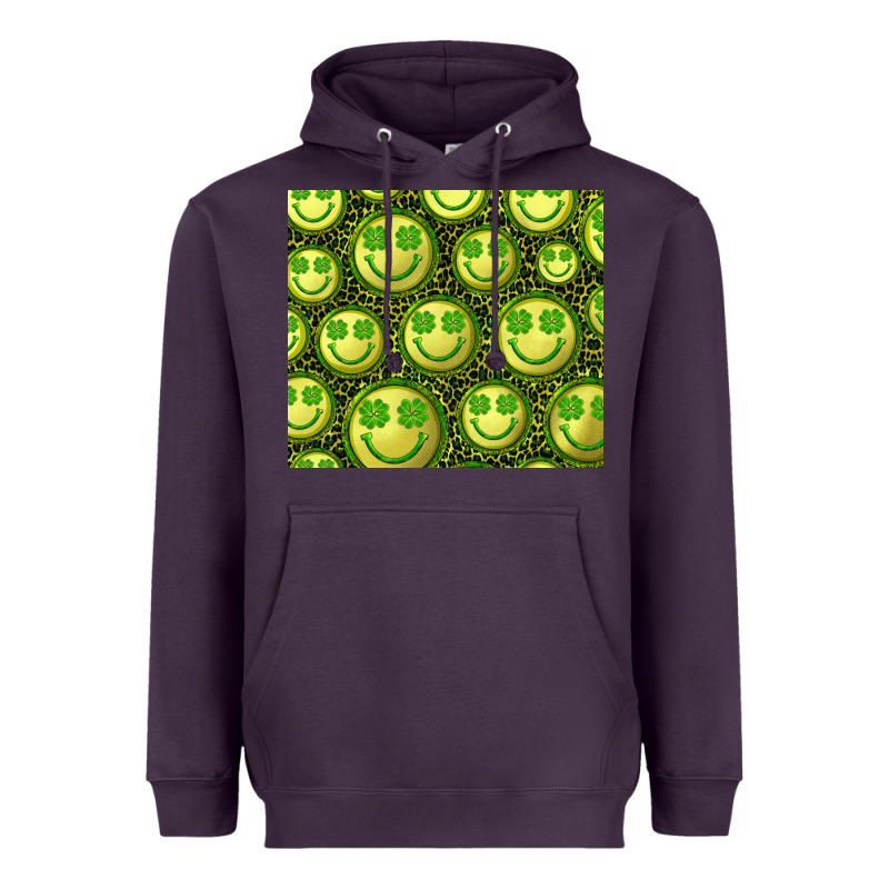 St. Patricks Day Lucky Face Heavyweight Hoodie by RanaPortraitStore | Teevron