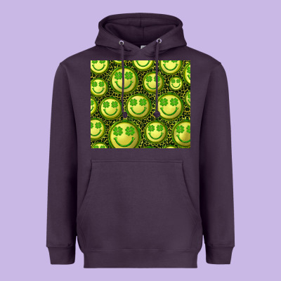 Heavyweight Hoodie st. patricks day lucky face