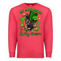 Cardinal st.patrick's day my shepherd is my lucky charm Premium Sweatshirt - RanaPortraitStore