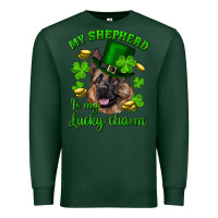 Sports Green st.patrick's day my shepherd is my lucky charm Premium Sweatshirt - RanaPortraitStore
