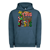Pigment Midnight Navy jesus jesus jesus Urban Hoodie - AdoDesignShop
