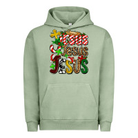 Pigment Oil Green jesus jesus jesus Urban Hoodie - AdoDesignShop