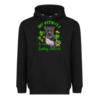St Patricks Day My Pitbuli My Lucky Charm Heavyweight Hoodie | Teevron