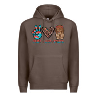 Coffee peace love easter Premium Hoodie - JahusDesignShop