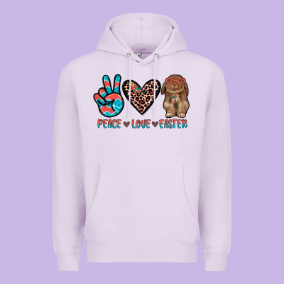 Peace Love Easter Premium Hoodie Designed By Jahusdesignshop