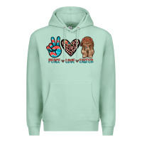 Seafoam peace love easter Premium Hoodie - JahusDesignShop
