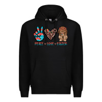 Black peace love easter Premium Hoodie - JahusDesignShop