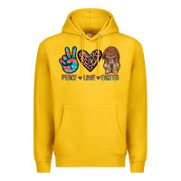 Lemon peace love easter Premium Hoodie - JahusDesignShop