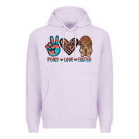 Lilac peace love easter Premium Hoodie - JahusDesignShop