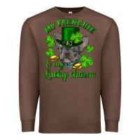 Chestnut st.patrick's day my french bulldog is my lucky charm Premium Sweatshirt - RanaPortraitStore
