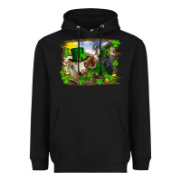 Black st patricks day cows Heavyweight Hoodie - RanaPortraitStore