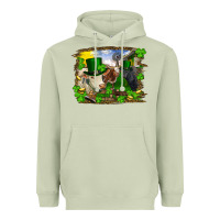Matcha st patricks day cows Heavyweight Hoodie - RanaPortraitStore