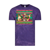 Cloud Purple mexican tequila skull roses cactus sombrero Vintage Tee - Artiststas