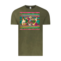 Vintage Olive mexican tequila skull roses cactus sombrero Vintage Tee - Artiststas