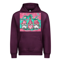 Mauve Wine valentines day gnomes Urban Hoodie - Jasminsmagicworld