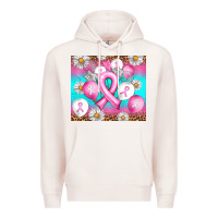 Pale Pink Breast cancer balloon Premium Hoodie - Artiststas