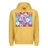 Antique Gold Breast cancer balloon Premium Hoodie - Artiststas