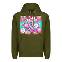 Army Green Breast cancer balloon Premium Hoodie - Artiststas