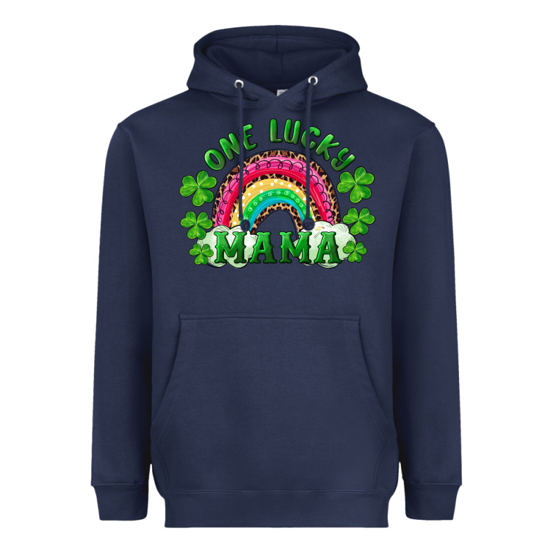 St Patricks Day One Lucky Mama Heavyweight Hoodie by RanaPortraitStore | Teevron
