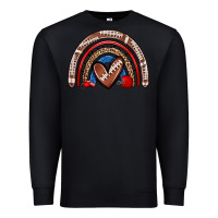 Black football rainbow Premium Sweatshirt - Zillion Design Studio